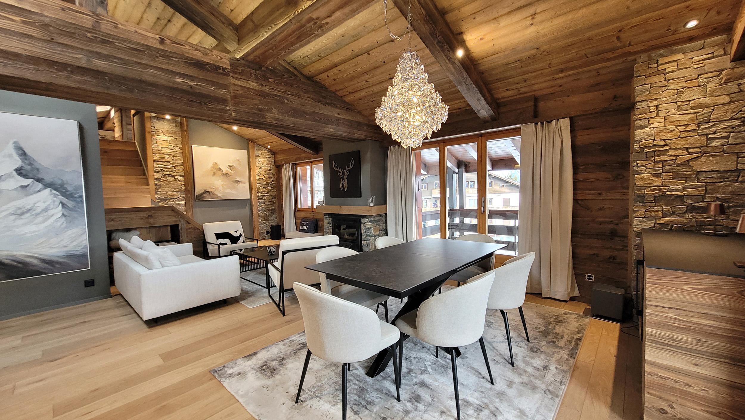 Rénovation appartement luxe montagne nendaz valais