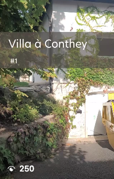 villa conthey valais démolition